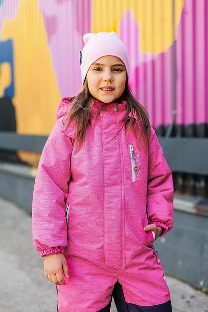 Комбинезон зимний без опушки 21-160 «Brooklin» розовый ОПТ фото 1