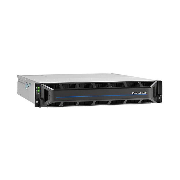 EonStor GS3025R02CBFD-8U32 (25x2.5 SAS/SATA, 2U, Cloud-Integrated Unified Storage, Dual Redundant Controllers (4x4GB Cache, 8x10Gb SFP+ ports, 4 FREE host board slots, 4x12Gb SAS ext ports, 2x SuperCapacitor+Flash+FAN Module, 2x530W), Rackmount Kit) фото 1