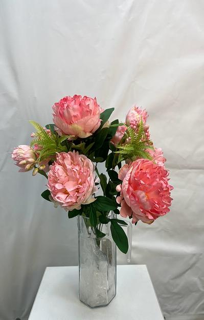 Искусственные цветы ПластЦвет «Весенний пион» ОПТ фото 1