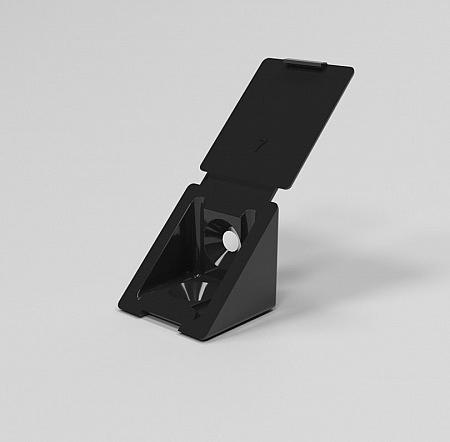 Угол-стяжка пласт., черный фото 1