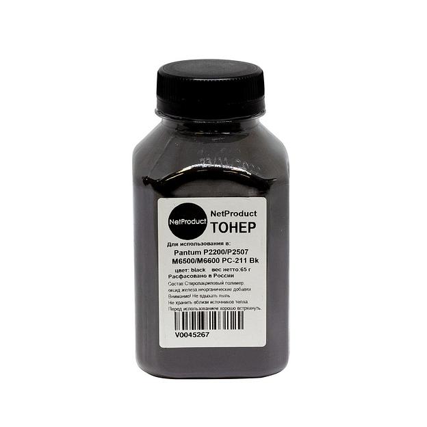 NetProduct Тонер для Pantum P2200/P2507/M6500/M6600 PC-211 Bk, 65 г, банка фото 1