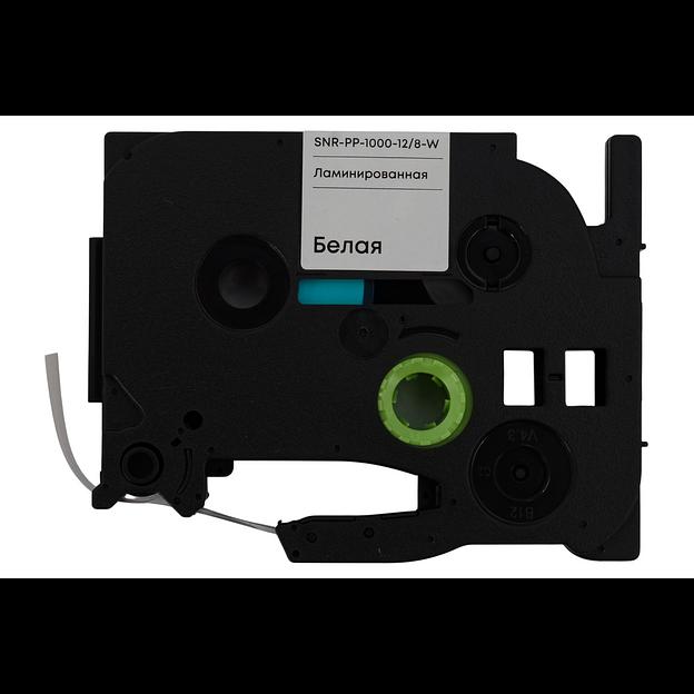Лента для принтера SNR-HLP-1000P, 12мм, 8м, цвет белый фото 1