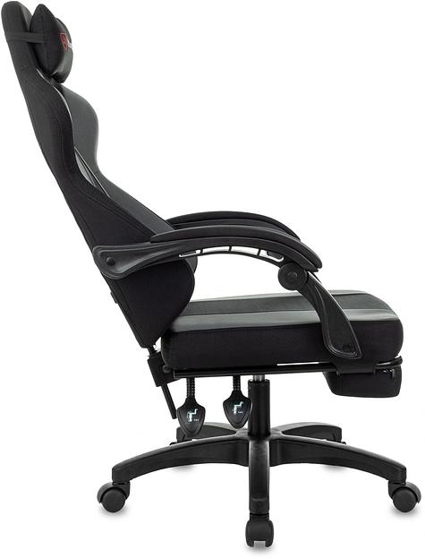 Кресло игровое Zombie Weaver черный/серый с подголов. крестов. пластик подст.для ног пластик черный фото 9