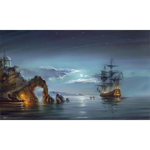 Пазл 1000 элементов Лунная ночь, ФРЕЯ PZL-1000/14 фото 1