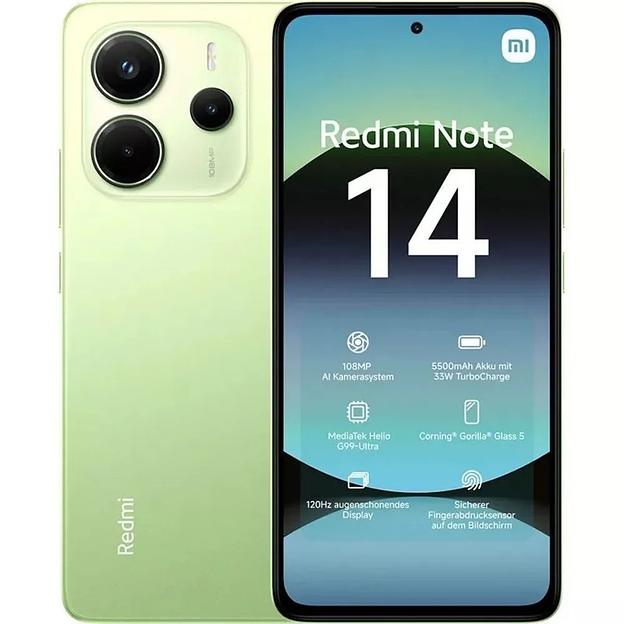 Xiaomi Redmi Note 14 6GB/128GB Lime Green фото 1