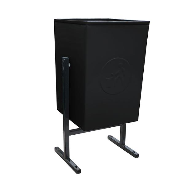 Урна уличная Бюджет 25 л черная фото 1