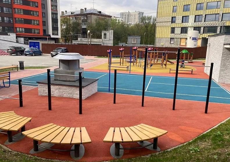 Укладка покрытий из резиновой крошки фото 6