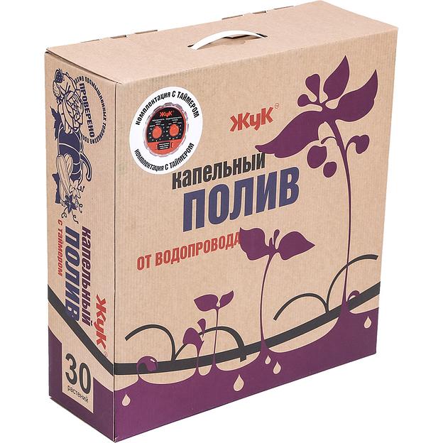 Набор для полива от водопровода капельный полив «Жук» на 30 растений с таймером фото 2