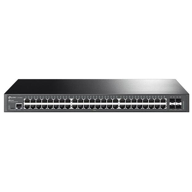 TP-Link SG3452X Управляемый коммутатор JetStream уровня 2+ с 48 гигабитными портами RJ45 и 4 портами SFP+ фото 1