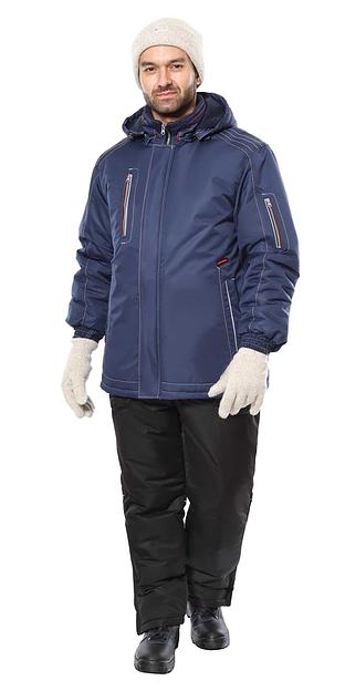 Костюм «Сириус-Алекс»зимний куртка и брюки, тёмно-синий ОПТ фото 2