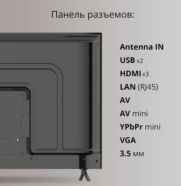 Телевизор Blackton 50" Bt 50FSU32B черный LED UHD 60Hz AndroidTV 1.5GB/8GB фото 6