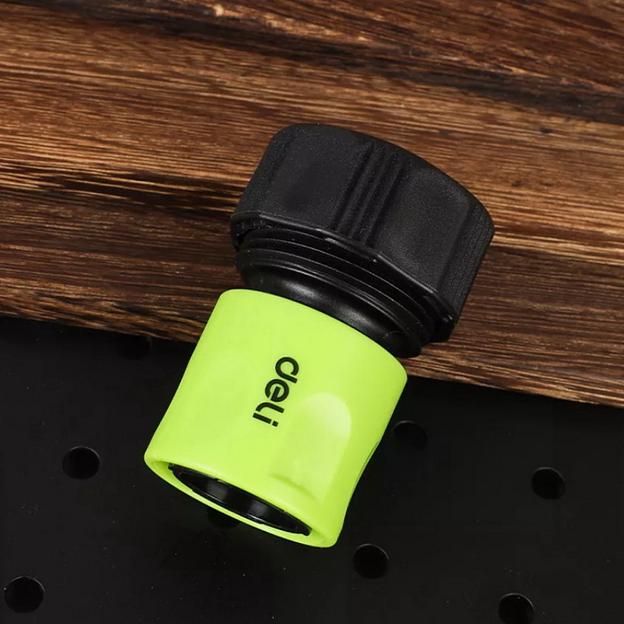 Соединитель быстросъемный для поливочных шлангов 3/4" Deli DL8795 ударопрочный пластик фото 4