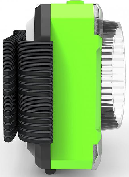 Фонарь налобный Gauss GFL305 зеленый 3Вт лам.:светодиод. AAAx3 (GF305) фото 3