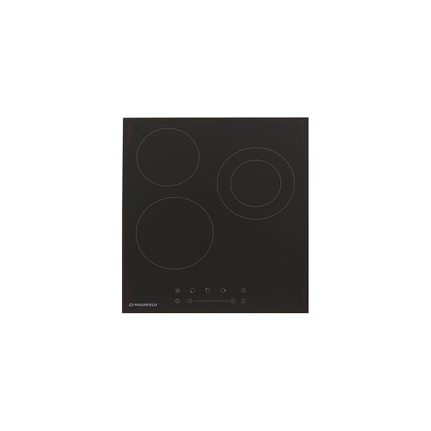 Электрическая варочная поверхность MAUNFELD EVCE.453.D-BK, конфорок: 3 шт., стеклокерамика, независимая, черный фото 1