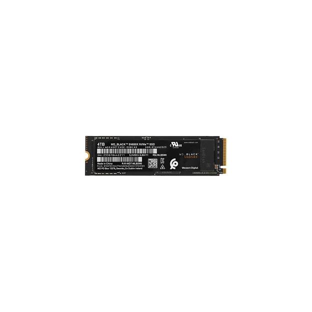 SSD накопитель WD Black SN850X WDS400T2X0E 4ТБ, M.2 2280, PCIe 4.0 x4, NVMe, M.2 фото 1