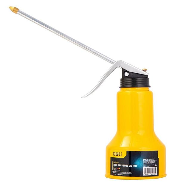 Заправочно-смазочный инструмент Deli Маслёнка стальная Deli DL2403 330мл фото 1