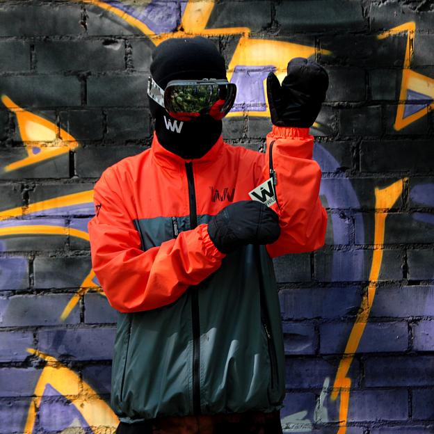 Сноубордическая куртка (парка) Code Ogee серый, оранжевый ОПТ фото 8