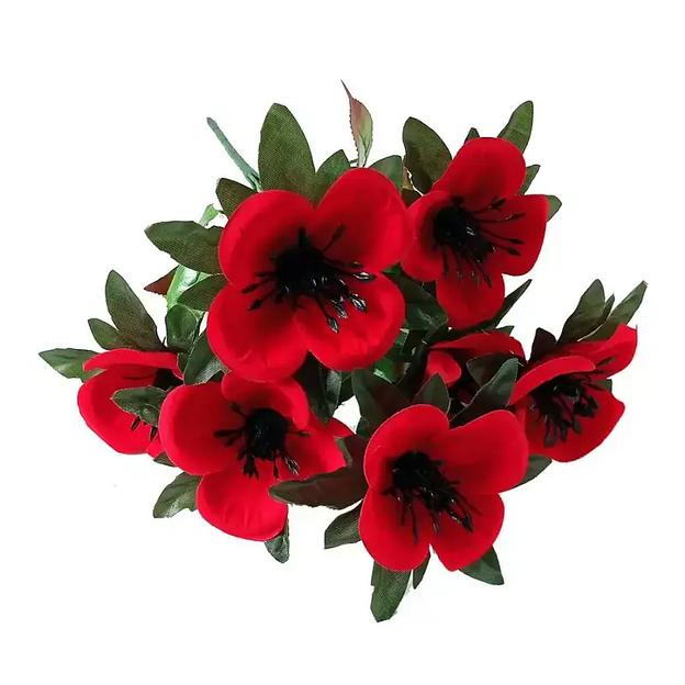 Букет с розами барх.на 7 голов 46см 203-683 фото 2