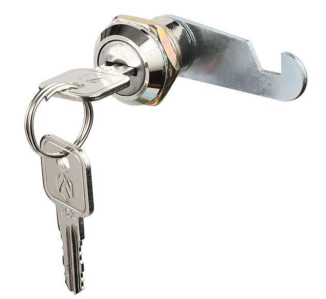 Замок почтовый 16 мм 90° ригель с вырезом фото 1