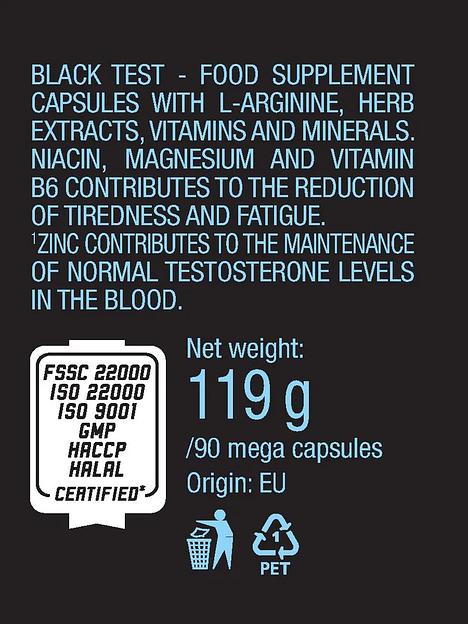 Тестостероновый бустер BiotechUSA Black Test 90 капс ОПТ фото 3