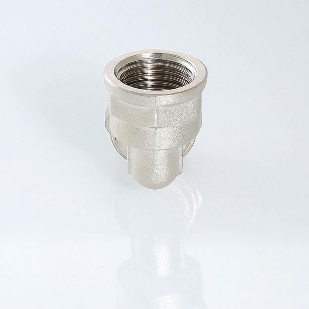 Обжимной фитинг-угольник с переходом на внутреннюю резьбу опт фото 8