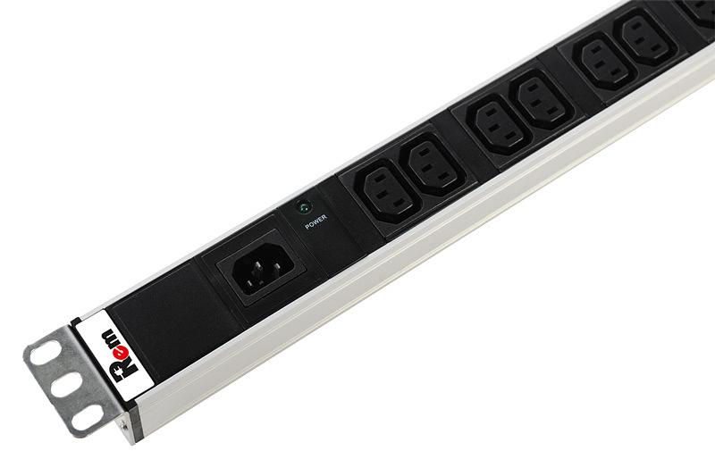 Блок распределения питания Rem Rem-10 R-10-10C13-I-440-Z гор.размещ. 10xC13 базовые 10A C14 фото 4