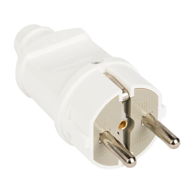 Евровилка прямая белая 16А фото 1