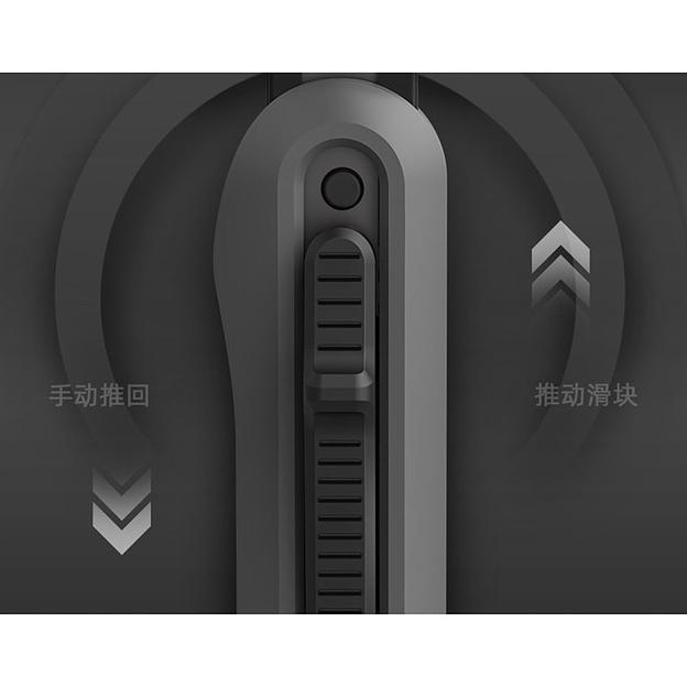 Нож Deli Технический нож "Home Series Gray" Deli HT4009C ширина лезвия 9мм, эксклюзивный дизайн, корпус из высококачественного софттач пластика фото 2