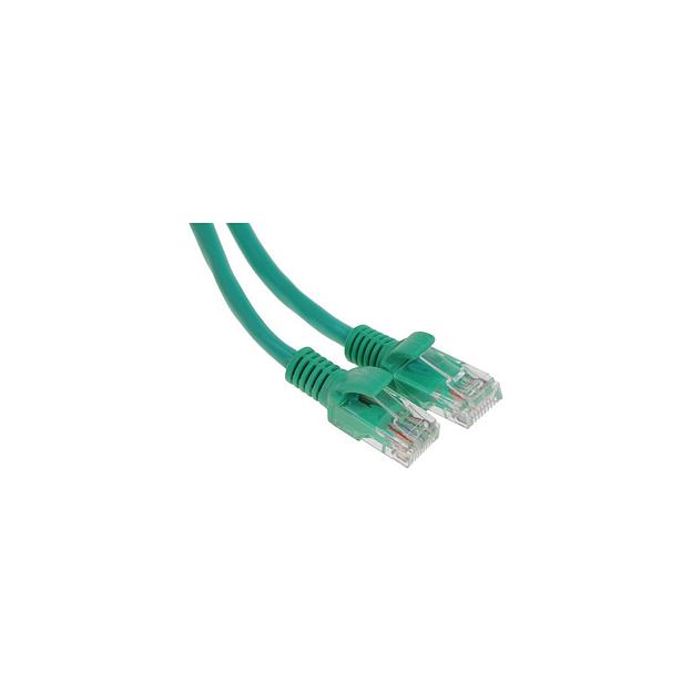 Патч-корд PREMIER PP12-2M/G литой (molded), UTP, кат.5E, 2м, 4 пары, 26AWG, алюминий омедненный, многожильный, зеленый фото 1