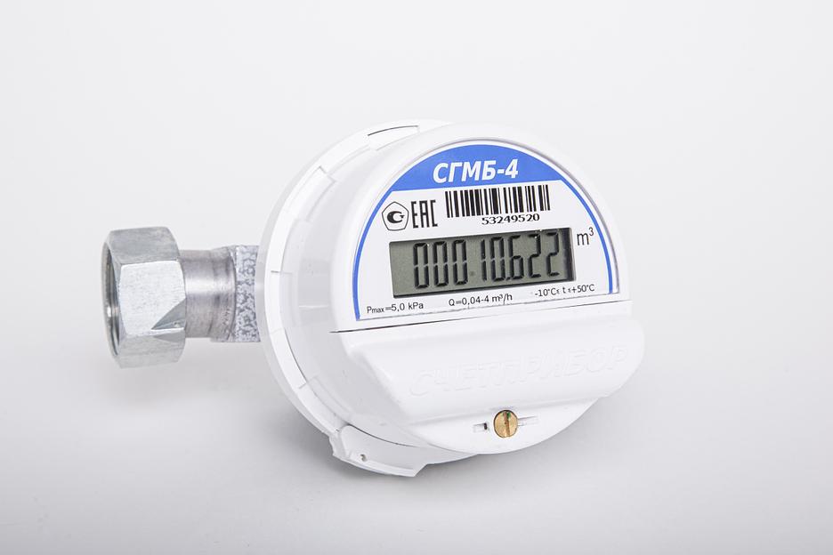 Счётчик газа бытовой Счётприбор СГМБ-4 (с батарейным отсеком) фото 1