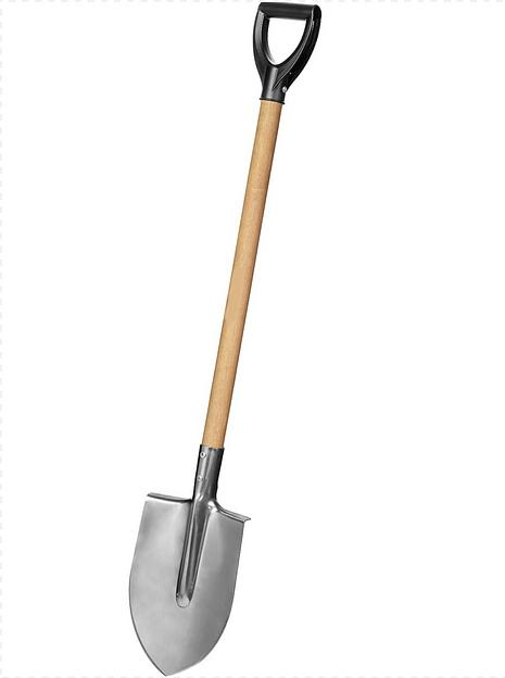 Лопата дамская термообработанная с черенком и пластиковой ручкой «МАТ и К», опт фото 1