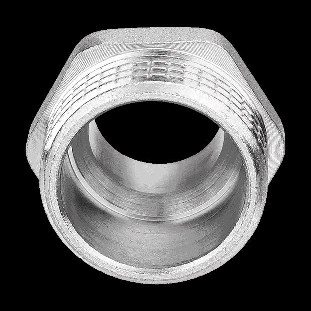 Футорка НВ 3/4'х1/2' никелированная фото 2