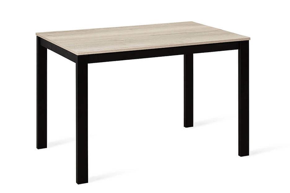 Стол Brad 110(+40)х70 см чёрный, галифакс белый фото 5