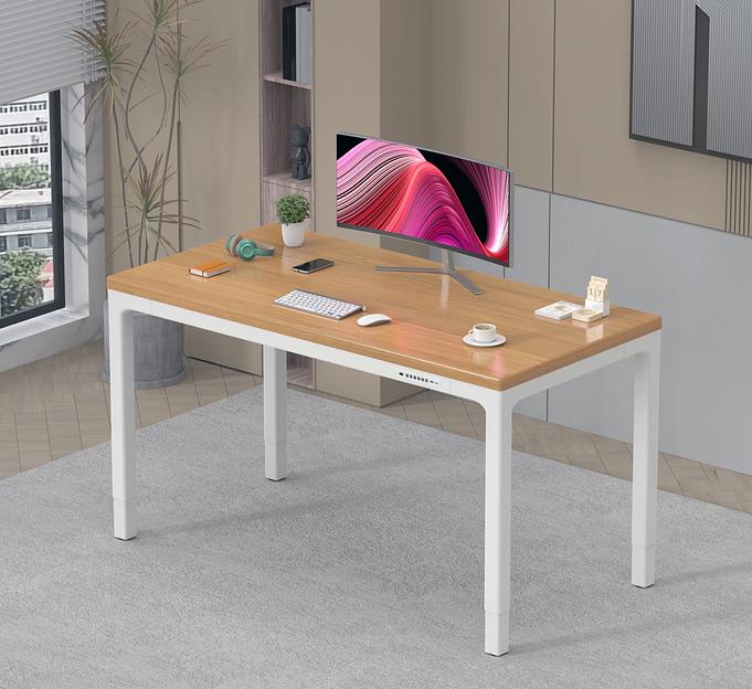 Стол для компьютера Cactus CS-ET-WWD столешница МДФ белый дуб молочный каркас белый фото 10