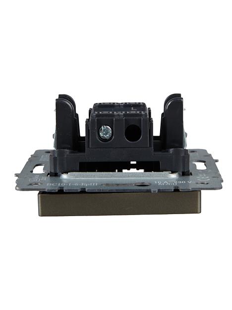 IEK BR-V12-0-10-K37 BRITE Выключ. 1-кл. прох. 10А ВС10-1-6-БрШ шамп. фото 4