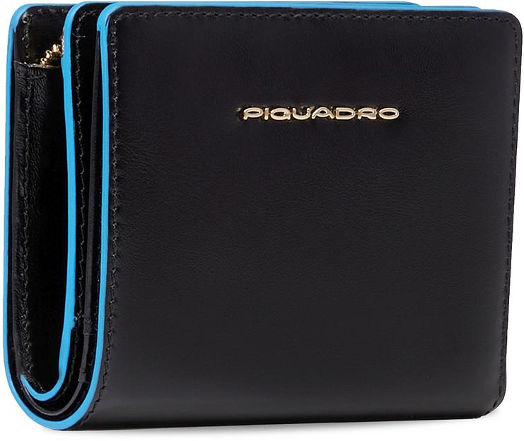 Кошелек женский Piquadro Blue Square PD6660B2R/N черный натур.кожа фото 2