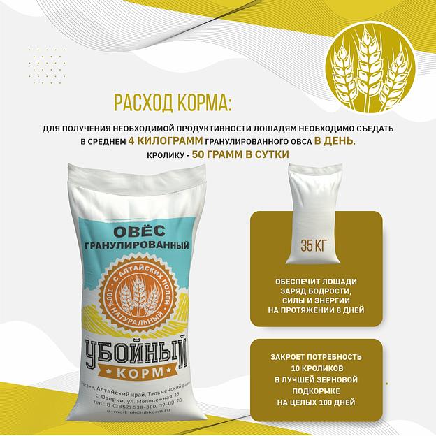 Овёс гранулированный «УБОЙНЫЙ КОРМ» фото 5