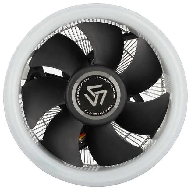 Кулер для CPU Alseye TBF-100, 100мм, 2200rpm, 4-pin, Al, черный/RGB, 28дБ фото 1