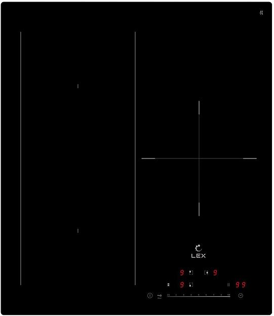 Индукционная варочная поверхность Lex EVI 431A BL черный фото 1