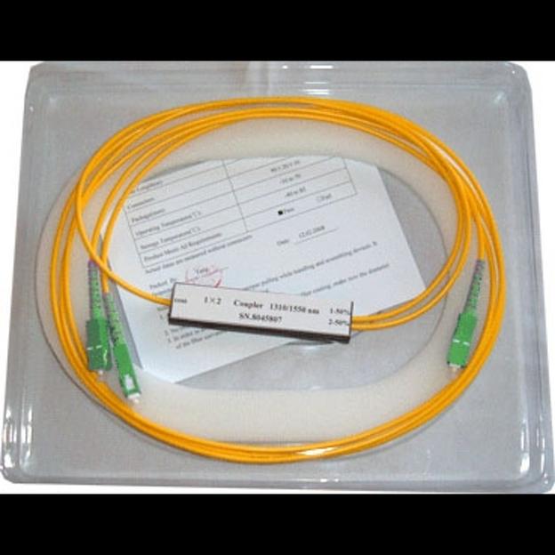 Делитель оптический корпусный трехоконный 1х2 SC/APC фото 2