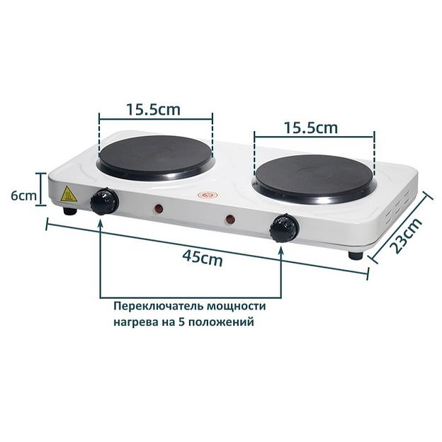Плита двухконфорочная классическая опт фото 2