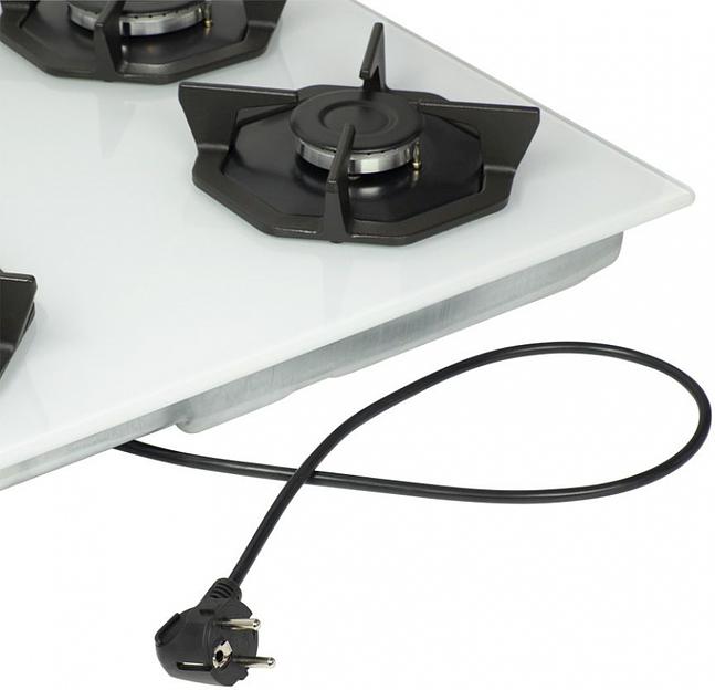 Газовая варочная поверхность Maunfeld EGHG.64.2CW/G белый фото 7