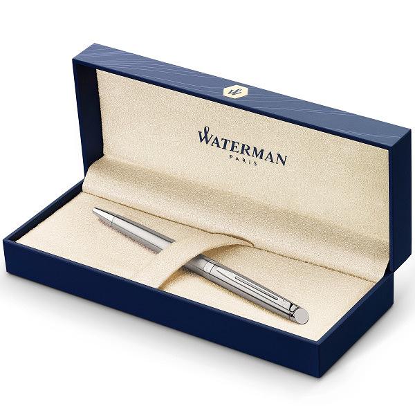 Ручка шариков. Waterman Hemisphere (CWS0920470) Steel CT M син. черн. подар.кор. фото 5