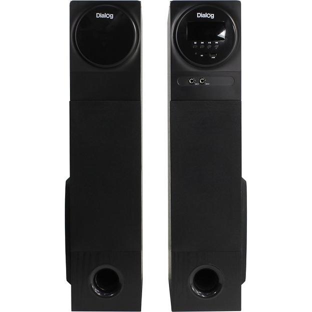 Dialog Progressive AP-2300 BLACK - акустические колонки 2.0, 2*40W RMS, Bluetooth, FM+USB+SD reader фото 1