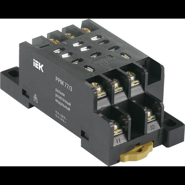 Разъем модульный РРМ78/3(PYF11A) для РЭК78/3(MY3) IEK RRP20D-RRM-3 фото 1