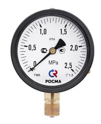 Манометр общетехнический радиальный ТМ-310Р.00 0...1 МРа 1/4' 150С кл.2.5 фото 1