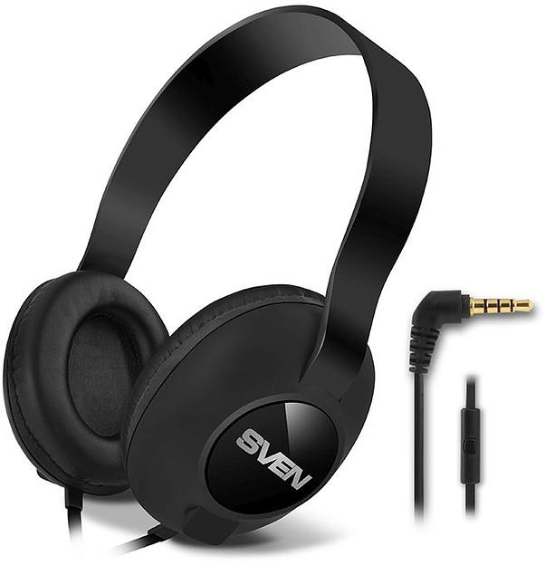 Мультимедийные стереонаушники с микрофоном SVEN AP-310M, черный Sven AP-310M (SV-015312) фото 3
