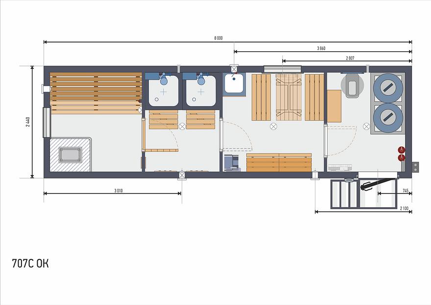 Вагон-дома сауны фото 5
