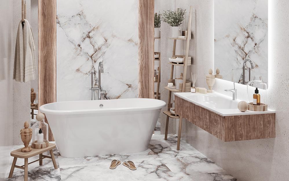 Ванна овальная отдельностоящая ESSE «CRETA» ОПТ фото 2