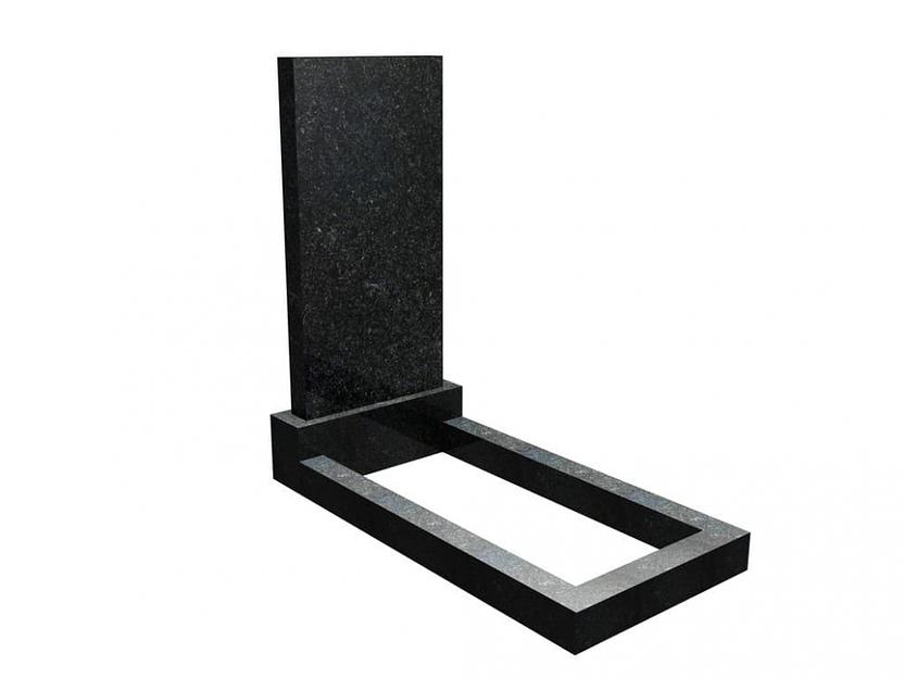 Памятник Тассервис гранитный 1200×450×80 мм с цветником фото 1